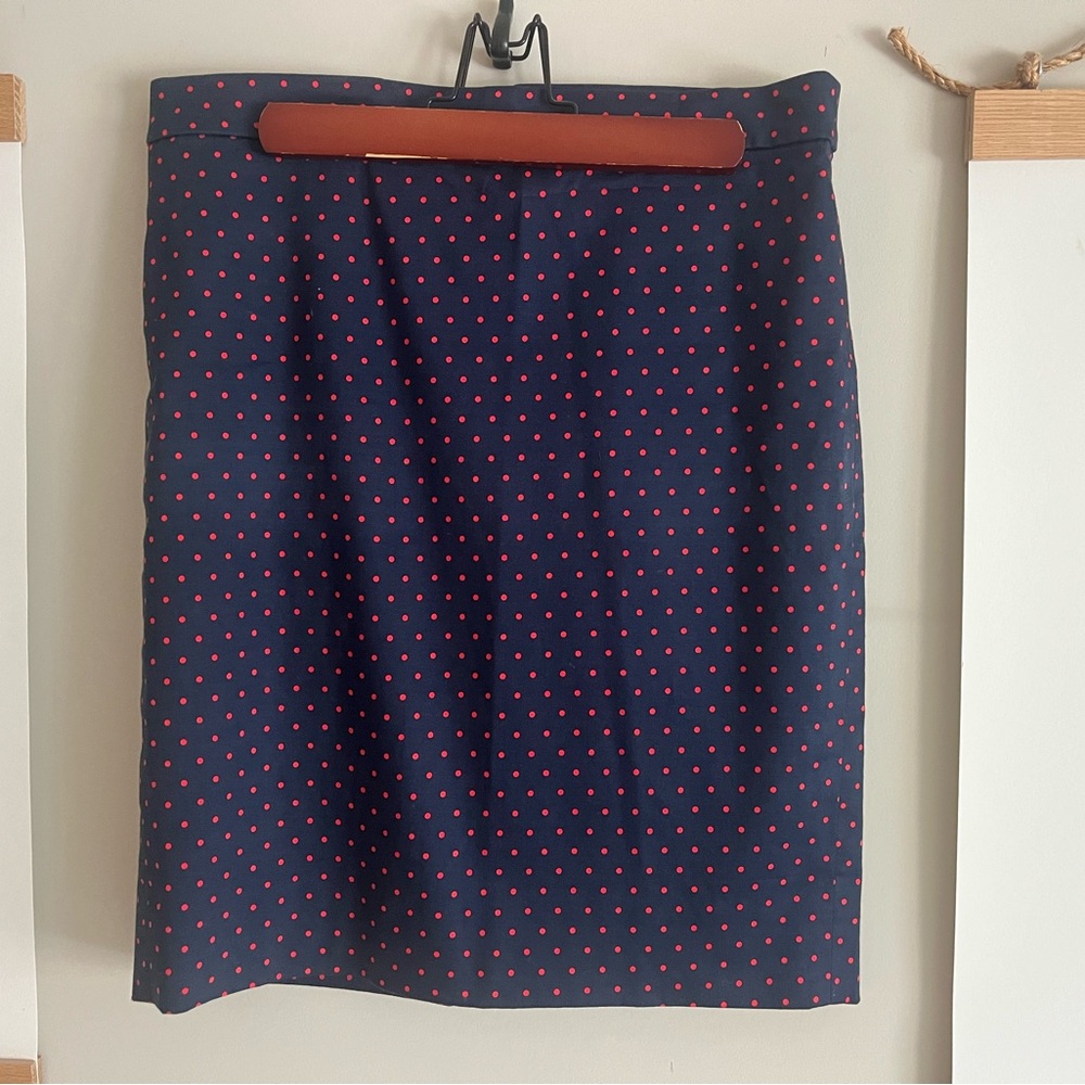 J. Crew Blue Pencil Skirt Knee-Length Work